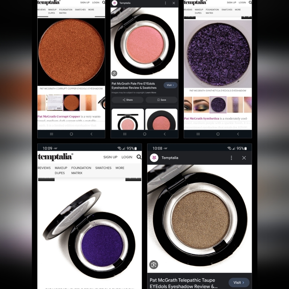 WANTED: Pat McGrath singles in Pale Fire, Synthetica, Taupe, Copper, Purple